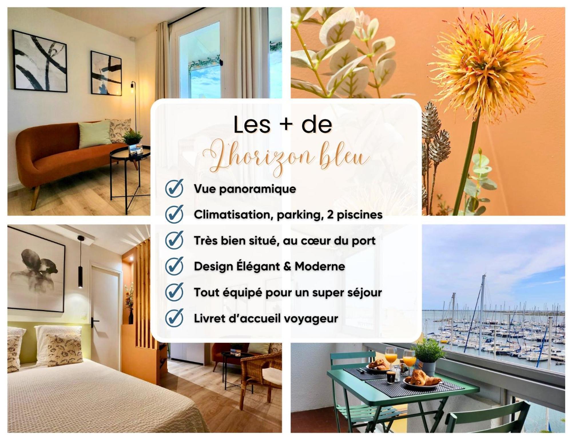 - L'Horizon Bleu - Cocon Romantique Avec Vue Mer Panoramique 그륏상 외부 사진